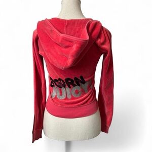 Juicy Couture Pink Hoodie with Bold Back Design